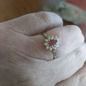 Ruby & Diamond Ring 14K